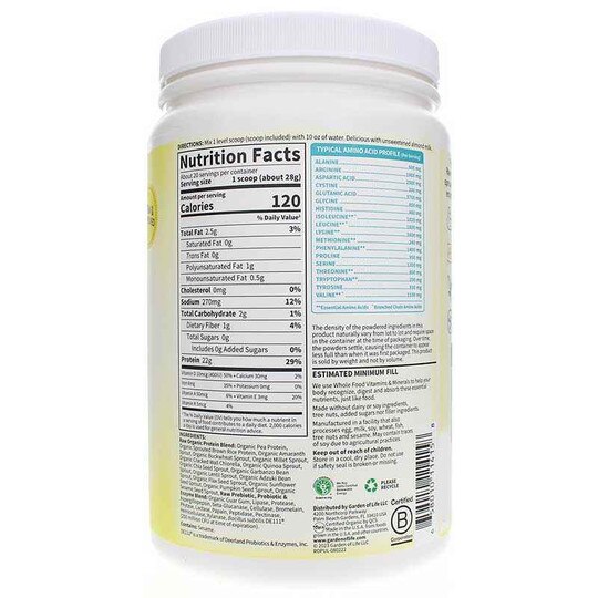 Raw Organic Protein, GOL